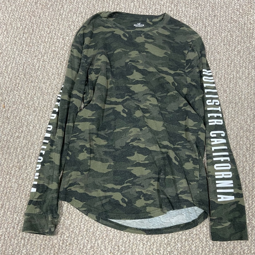 Hollister camo long sleeve
